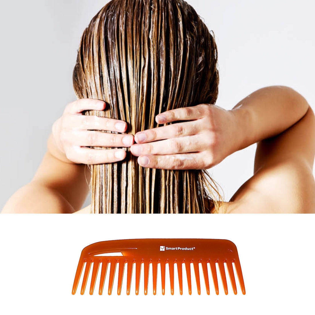 Ultrafeiner Haarkamm mit breiter Zähne, mit Arganöl angereichert Antistatisch Kamm von SmartProduct